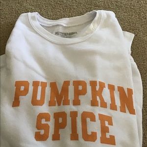 Pumpkin spice sweatshirt